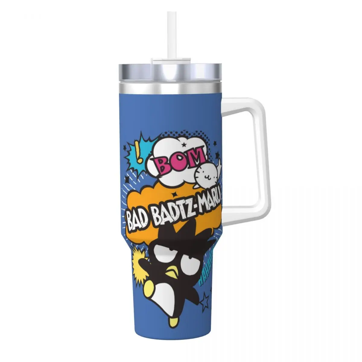 Stainless Steel Tumbler Bad Badtz Maru Thermal Mug Heat Preservation Cold Drink Car Mugs Travel Custom DIY Water Bottle