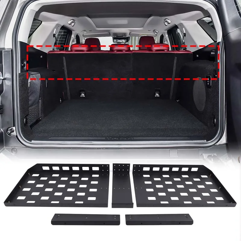 

For Great Wall Tank 400 2023+ Aluminum Alloy Black car trunk layer rack finishing rack Car interior modification accessories
