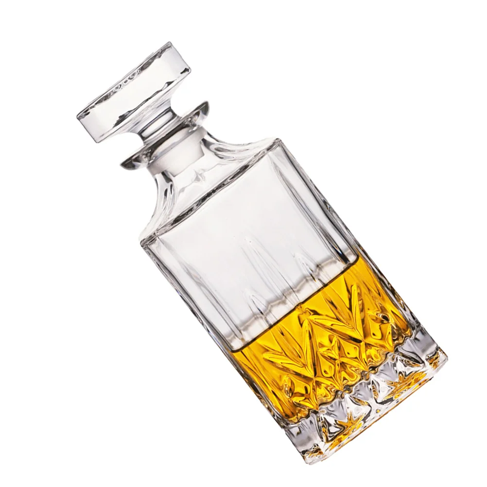 

700ml Large Capacity Lead-Free Glass Decanter Red Wine Bottle Beverage Dispenser for Whiskey Vodka Party Bar Glass Decanter