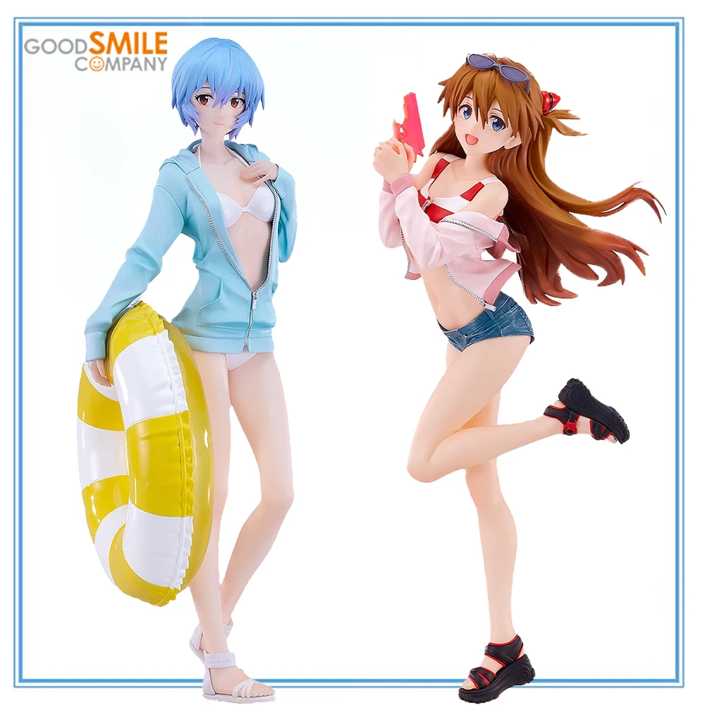 

100% Original Good Smile Company Beach Queens Pop Up Parade Evangelion Shin Gekijouban Soryu Asuka Langley Ayanami Rei L