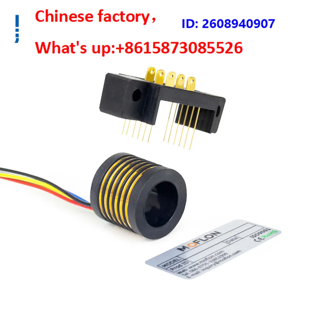 Split through hole conductive slip ring drone gimbal slip ring, separate conductive ring, rotating collector ring