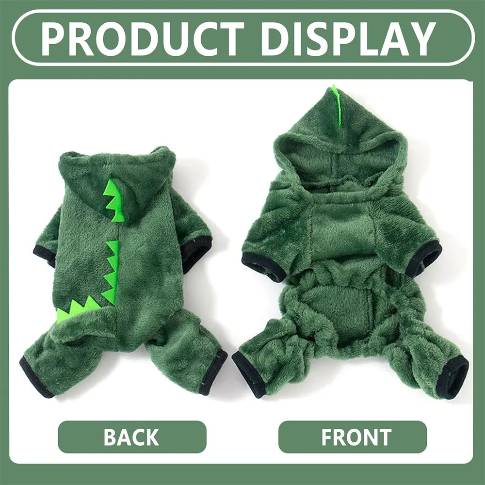 Dinosaur Pet Pullover Cotton Jumper For Small Dogs And Cats_voghion.com