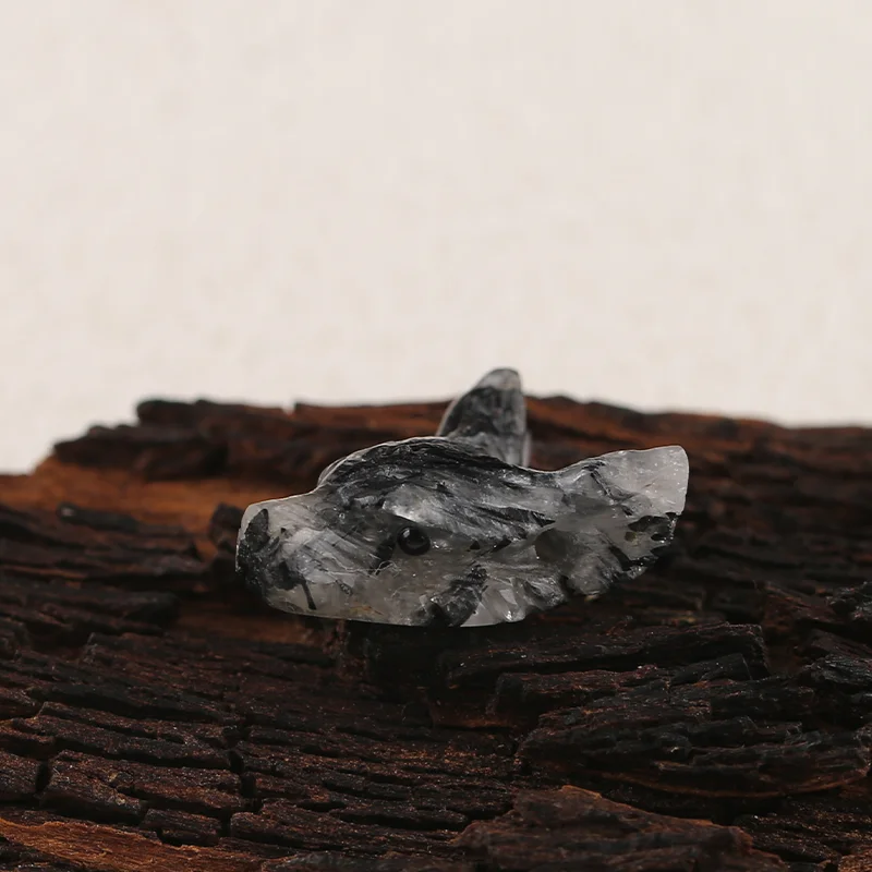 

B&F Handmade Black Rutilated Quartz Pendants, Genuine Natural stones beads