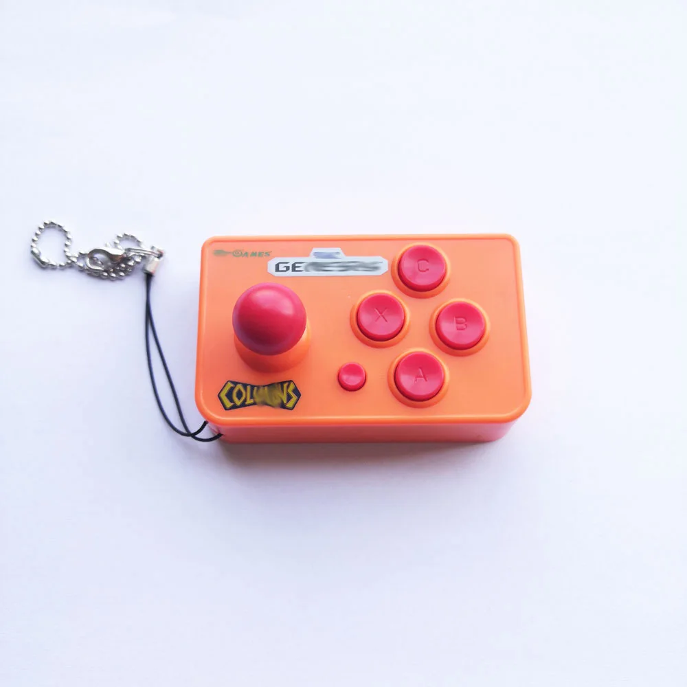 Mini Arcade Joystick With 10 Games For Sega Arcade Nano Consolas De Videojuegos AV Output TV Retro Gaming Console Keychain