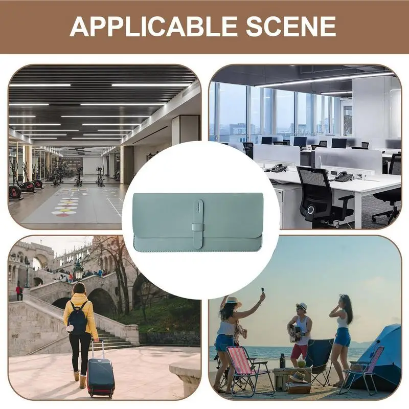 คอมพิวเตอร์คีย์บอร์ดกระเป๋ากันน้ําสําหรับคีย์บอร์ดไร้สาย PU หนังคีย์บอร์ดอุปกรณ์เสริมกระเป๋าแบบพกพากระเป๋า