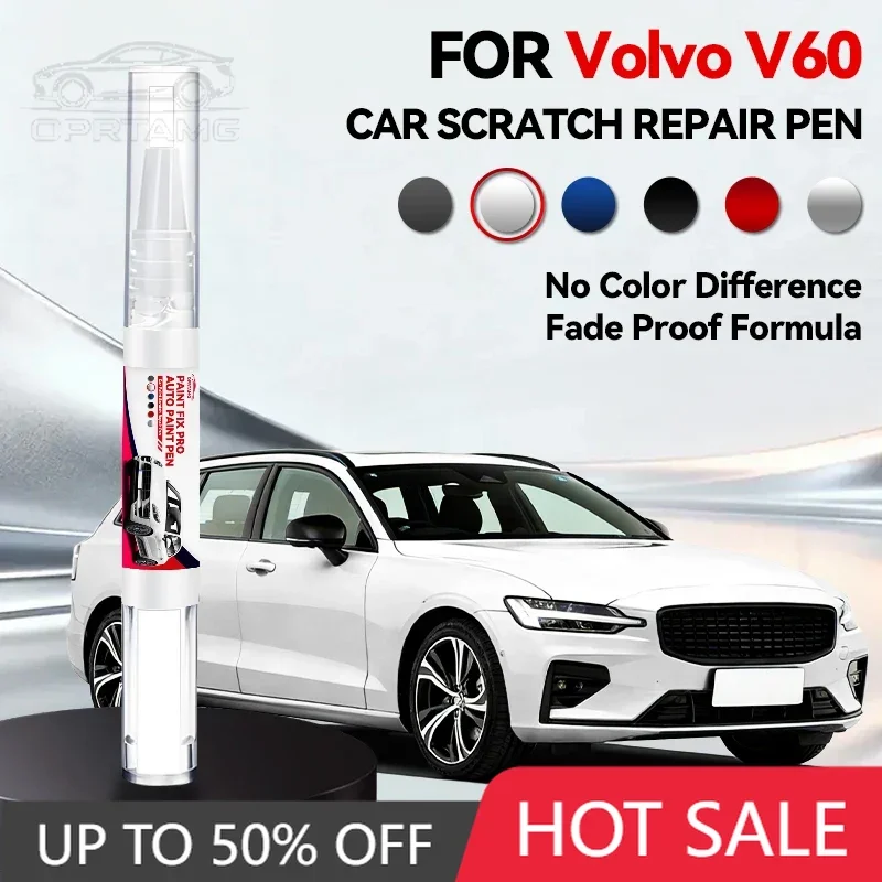 OPRTAMG - Bolígrafo de Reparación de Pintura para VOLVO V60 2010-2025 P1 SPA, Eliminador de Arañazos, Accesorios para Auto, Negro