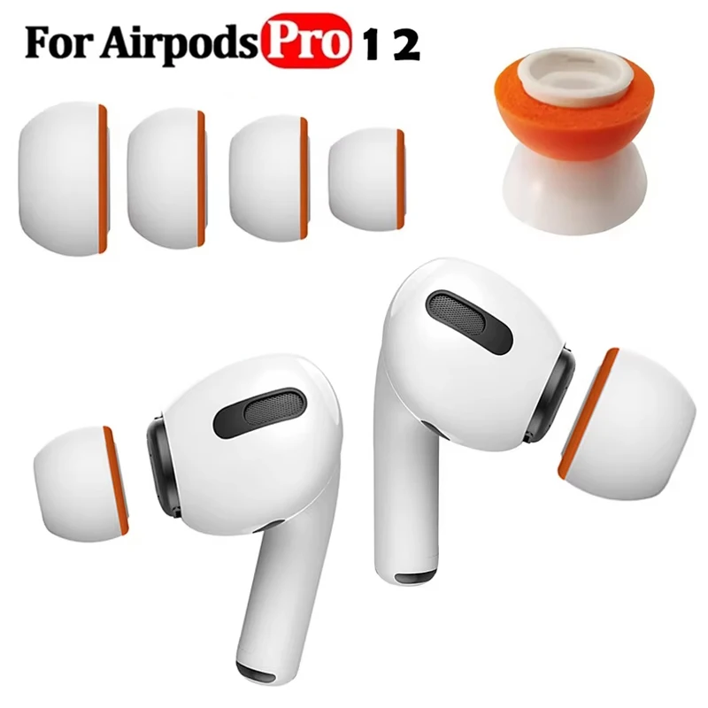 Weiche Schwamm-Ohrstöpsel für Apple AirPods Pro 2, Memory-Schaum, Ersatz-Ohrstöpsel, Kopfhörer-Ohrstöpsel für Airpods Pro, 1. und 2.