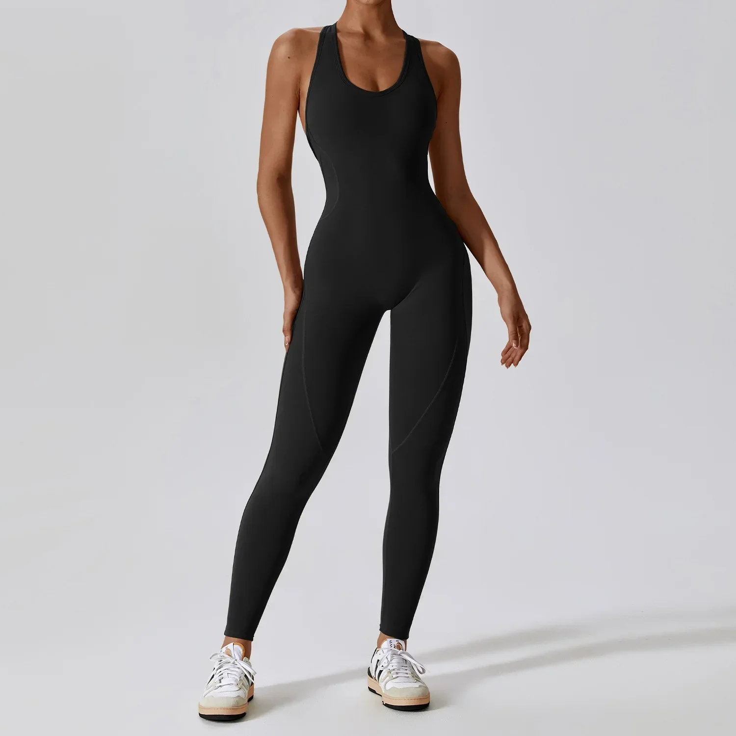 Women's Workout Romper Backless Gym Set lift buttocks tight fitting one-piece yoga suit women's outdoor running sports one-piece