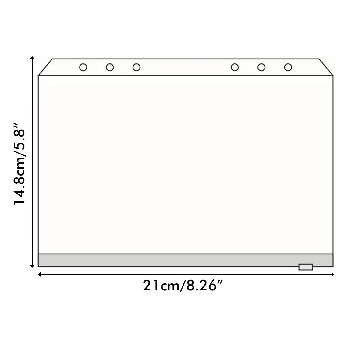 12ชิ้นกระเป๋า A5 Binder ซิปโฟลเดอร์สำหรับ6-สมุดสันห่วง Binder หลวมใบแทรกกระเป๋ากระเป๋าเป้กันน้ำ