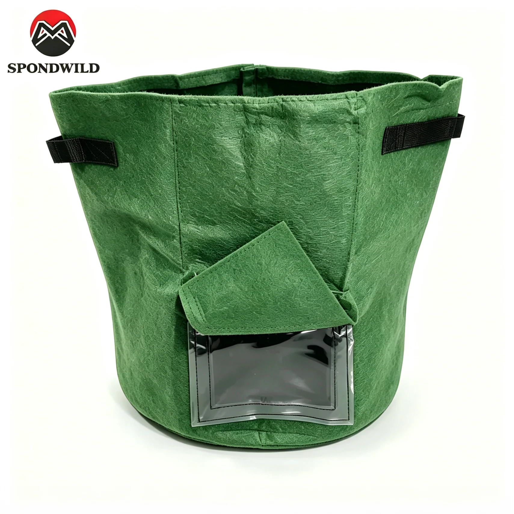 SPONDWILD Grow Bag with Clear Viewing Window, Heavy Duty Fabric Planter with Reinforced Handles, for Potato Tomato Carrot