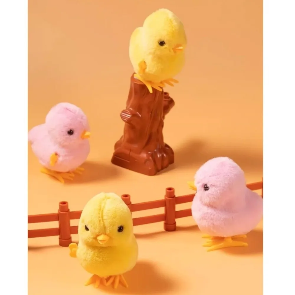 Gift Jumping Chicken Duck Yellow Jumping Chicken Clockwork Simulation Cartoon Interactive Walking Hopping For 2 To 4 Years