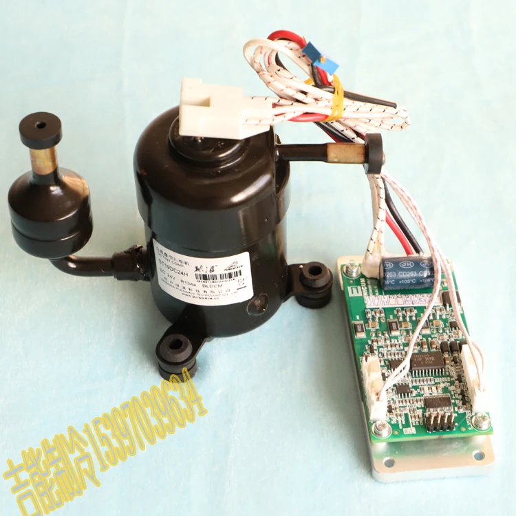 ミニコンプレッサー 小型ポータブルエアコンコンプレッサー,小型スプレー機,12v24v48v,最大