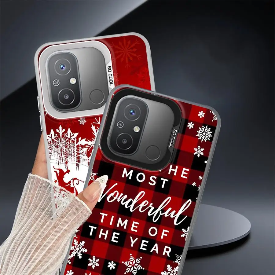 حافظة هاتف لهاتف Xiaomi Redmi Note 10s 11s 10 11 Pro 12 13 14 Pro Plus غطاء ناعم تصميم شجرة عيد الميلاد الرائعة #3