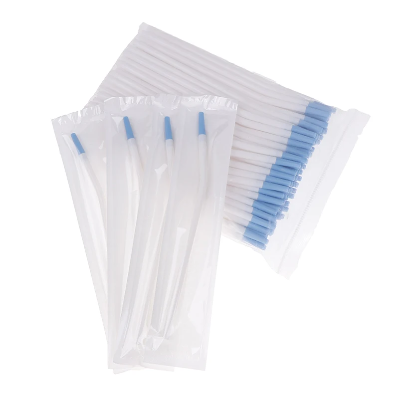 100Pcs Dental Clinic Disposable Surgical Suction Tips Saliva Ejector Laboratory Clinic Suction Tube Long Slim Type