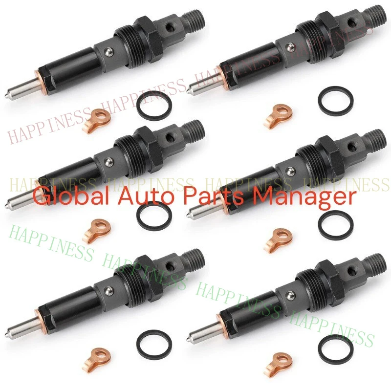 RP+   6Pcs Fuel Injector M12 thread Replacement New KDAL59P9 For Cummins Diesel Engine