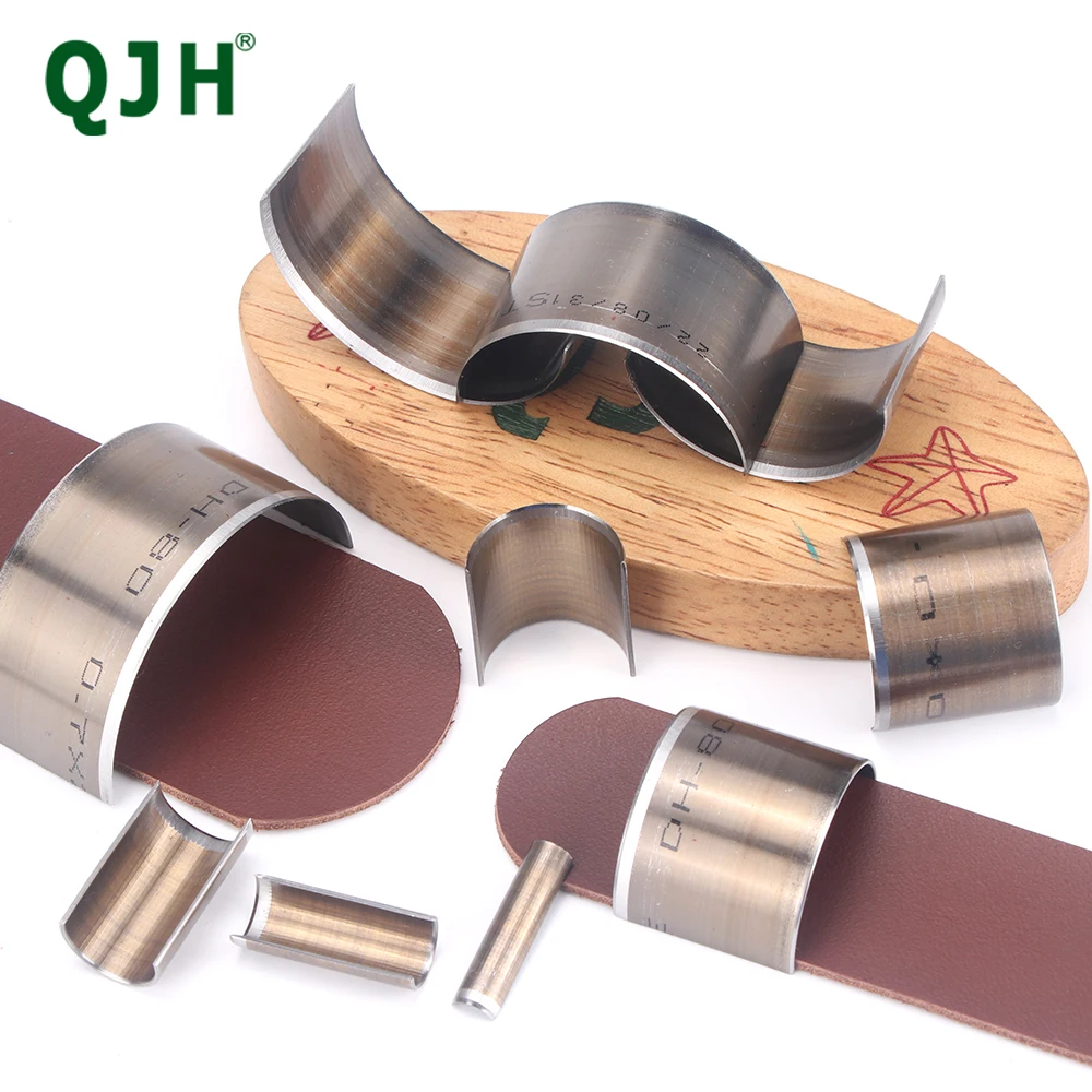 1SET Halbrunde Leder Armband Handwerk Werkzeuge Set Multi-Größe DIY Schneiden Stanzen Leder High Carbon Stahl Metall messer Sterben