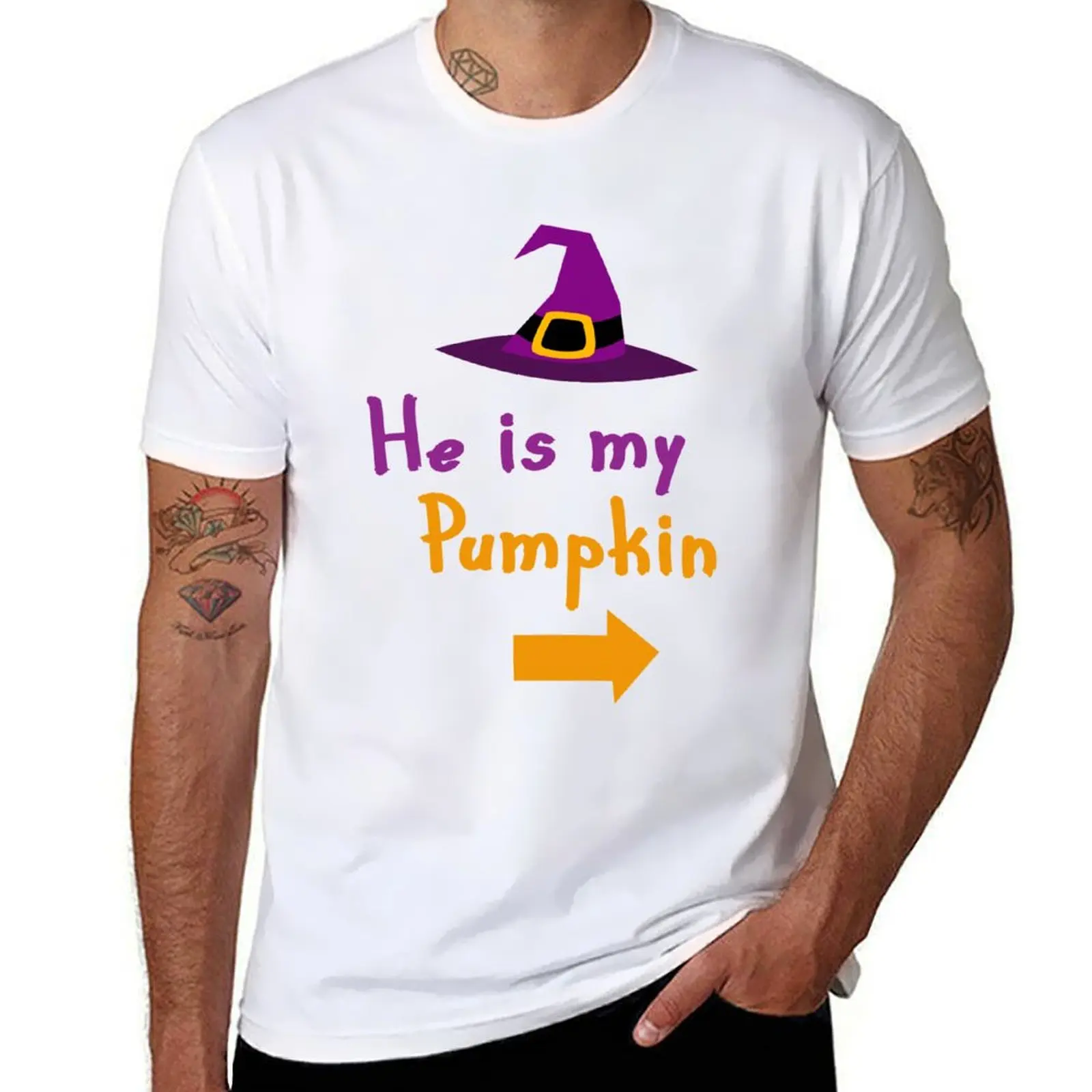 

He is my Pumpkin - Halloween Couple Shirt T-Shirt t shirt man plain t shirt personalised mens graphic t shirts T-shirt