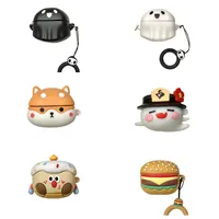 3D Cute Cartoon Funny Ghost Shiba Inu Earphone Cases for Baseus Bowie WM02 Soft Silicone Drop-resistant Protective Cover