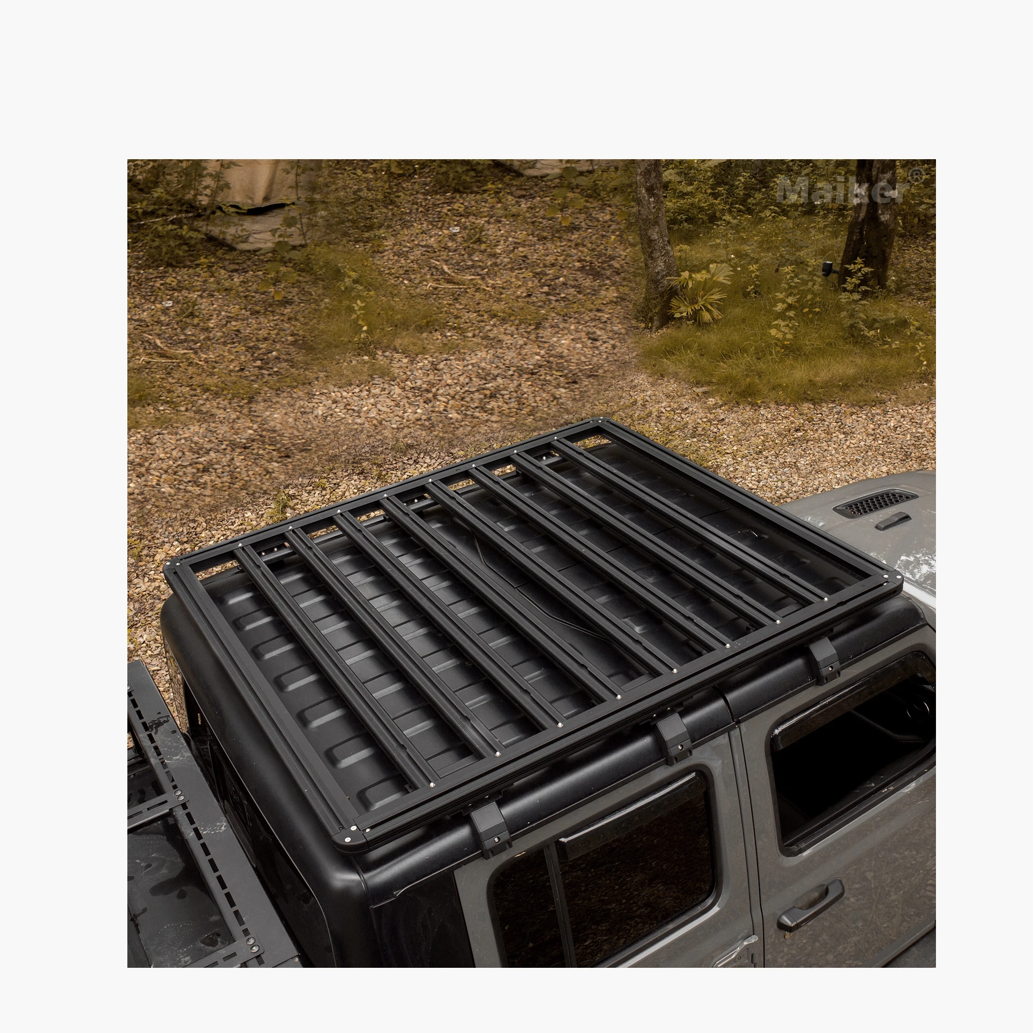 

Maiker Off Road Aluminum Roof Carrier For Jeep Wrangler JL 2018 + Roof Rack For Jeep Roof Luggage