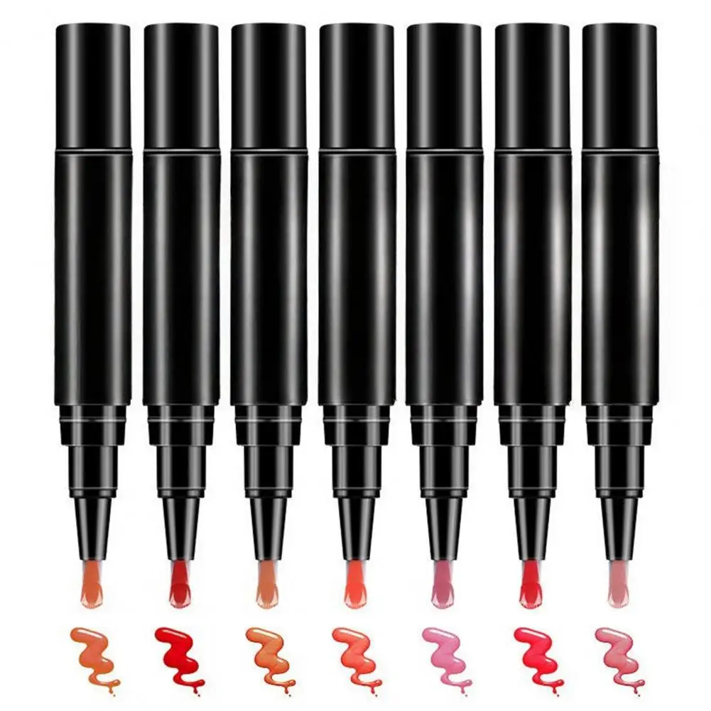 1/6Pcs Nail Polish Pen 3-in-1 Quick Dry High Gloss DIY Manicure Nail Art Natural Nude Women Fingernail Toenail Gel Polish Pen