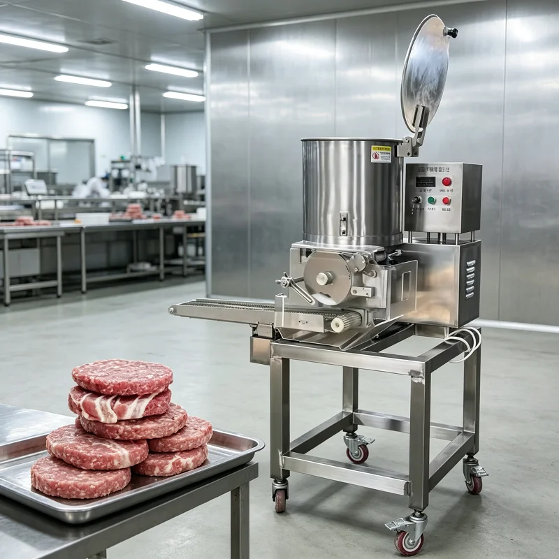 Automatic Meat Patty Former, Commercial Hamburger Press Tool, Shaping Machine for Cafe Restaurant Shop