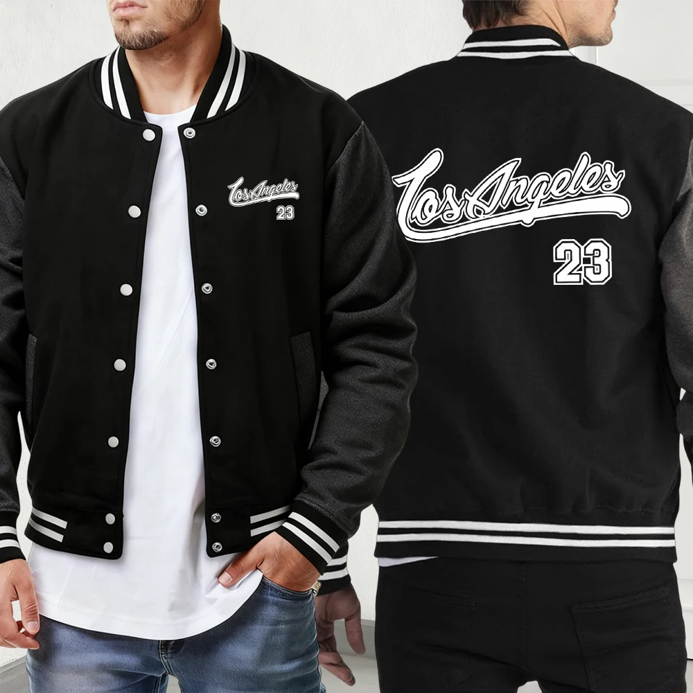 

Мужские повседневные куртки большого размера с узором «Укорененные в Христа», уличная модная мужская одежда, свободный классический бейсбольный трикотаж, удобное пальто с карманами