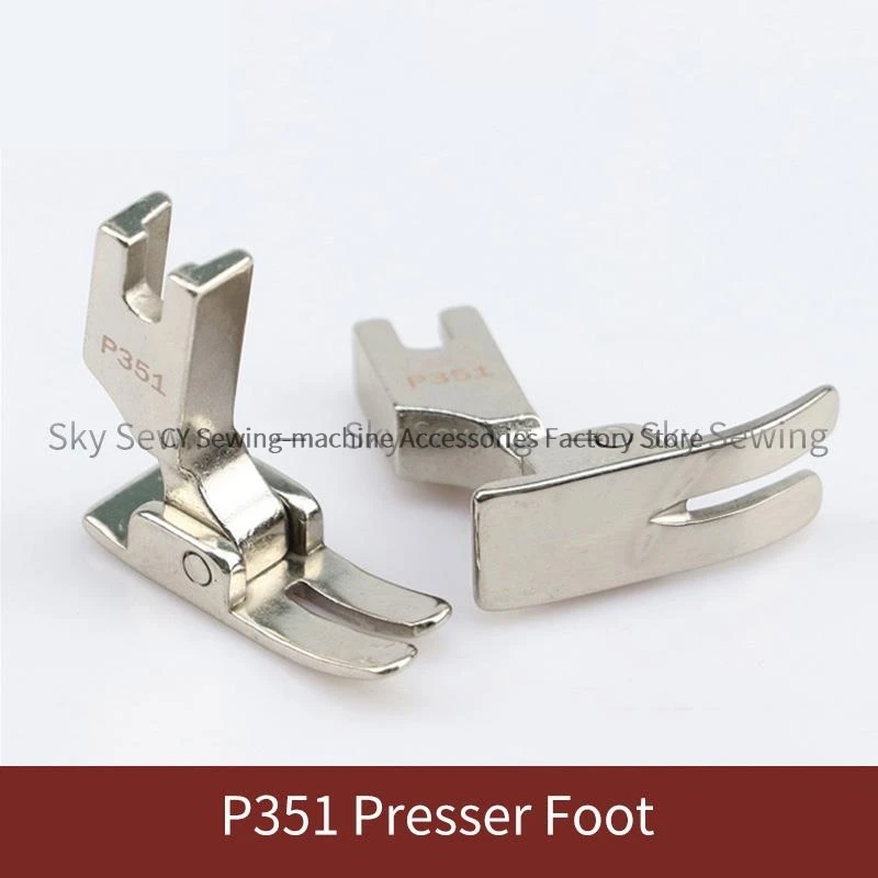 P351 Presser Foot Sewing Machine Presser Foot Flat Car 0.5 Electroplating Presser Foot Industrial Sewing Machine Accessories