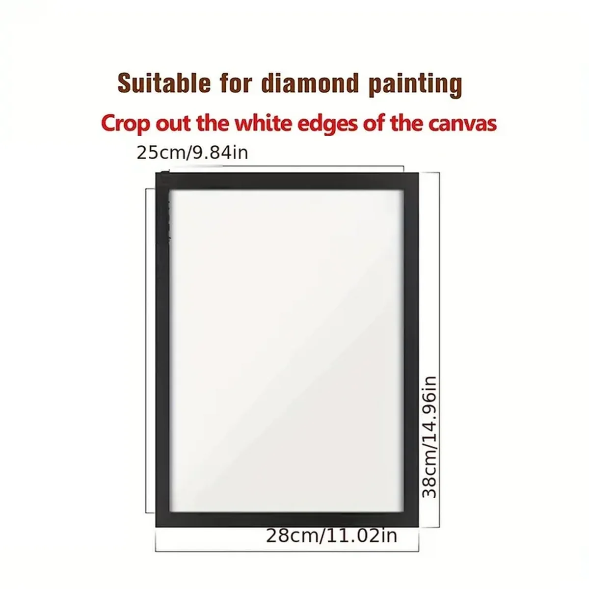 Diamond Painting Frames, For 11x15in/28x38cm Diamond Painting Canvas, Magnetic Diamond Art Frame Self-Adhesive