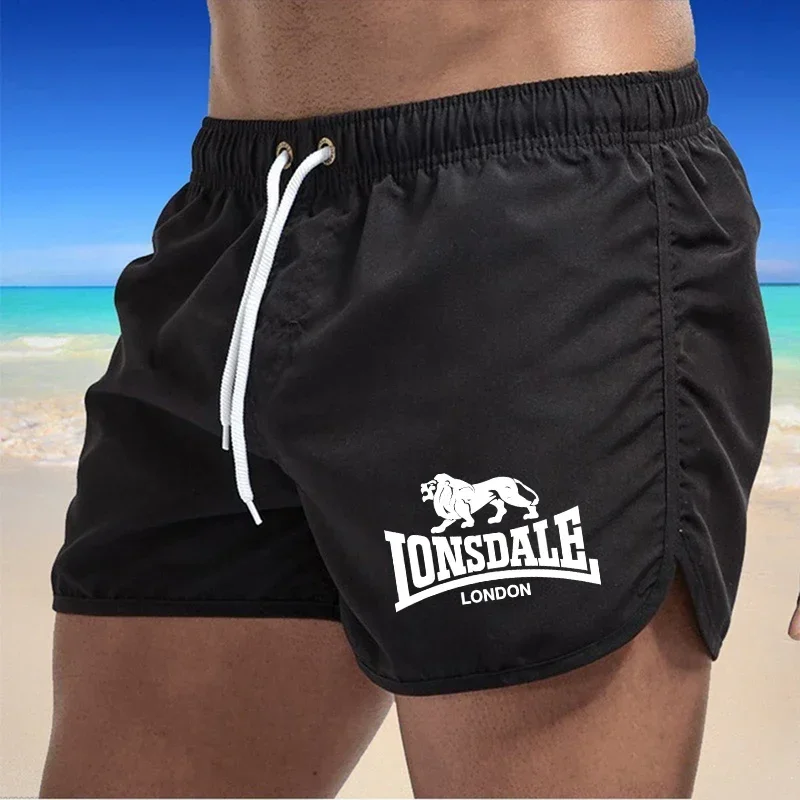 Breathable men's shorts, loose and fashionable sports shorts, quick drying for running, beach, and summer