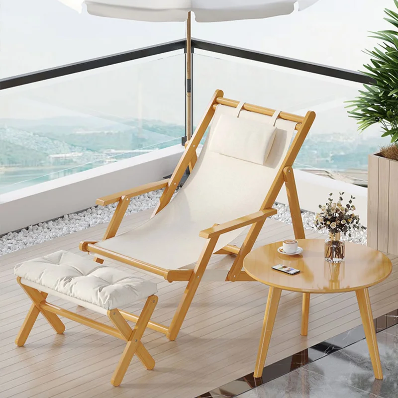 Chaise de plage pliante à un étage, petite et mignonne, meubles de balcon, salon, minimaliste et moderne