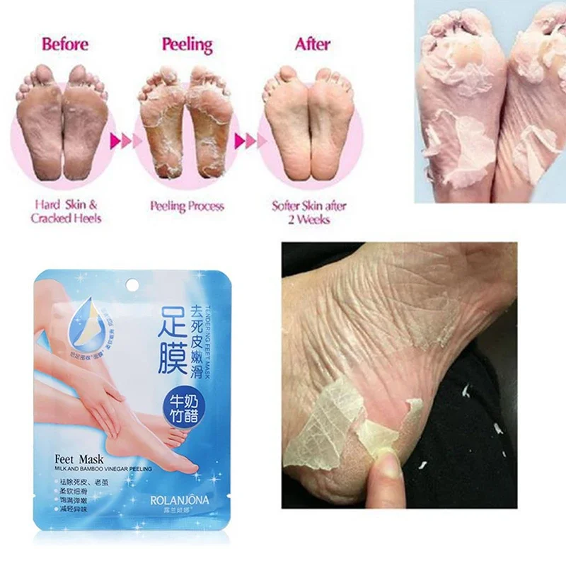 1 Pair Exfoliating Foot Masks Peeling Mask Remove Feet Dead Skin Calluses Foot Care