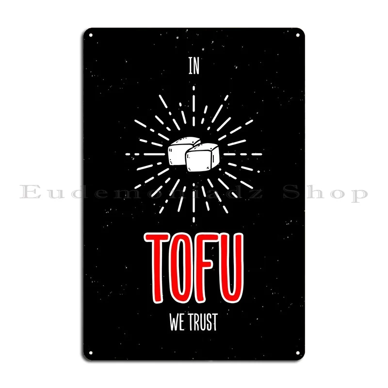 Tofu Soya Wall Art Metal Plaque Poster Home Cinema Cinema Custom Mural Tin Sign Poster