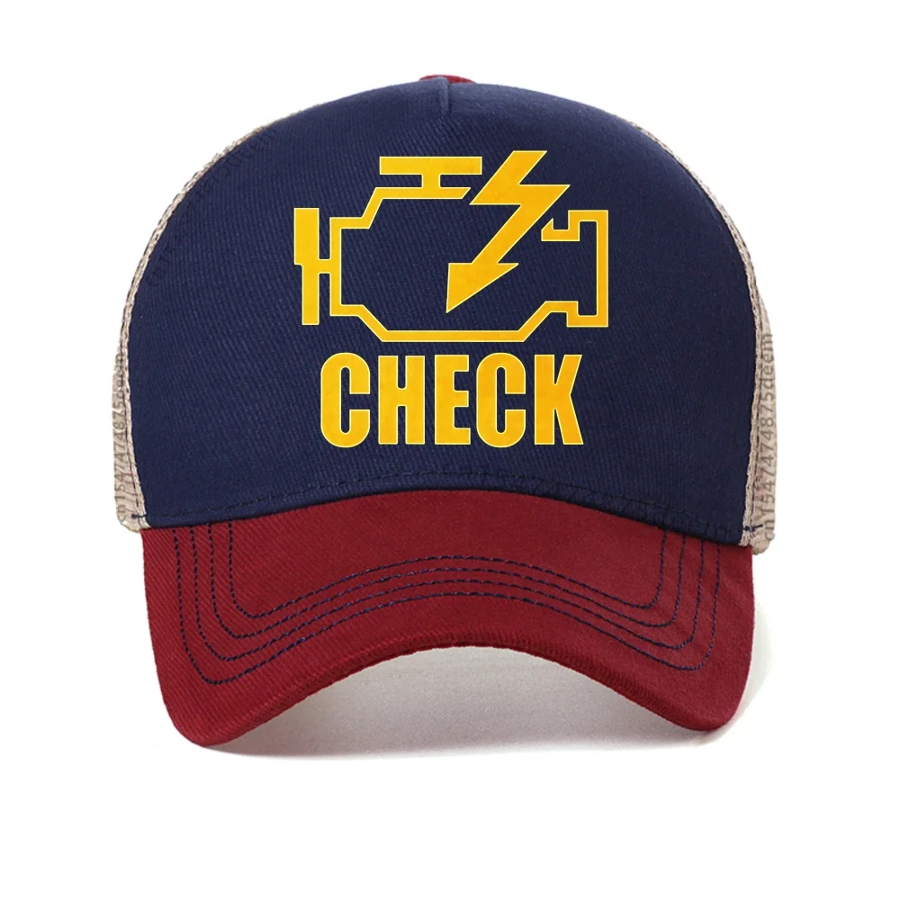 Mechanic Auto Repair Check Engine Light baseball cap Funny Birthday Gift For Men Father Husband Daddy caps mesh trucker hats