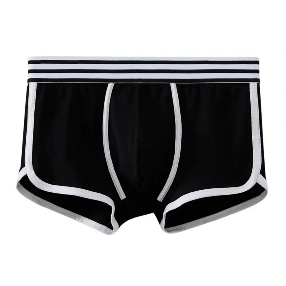 Men Boxers Underwear Soft Breathable U Convex Sweat Absorption Briefs High Elastic Men Underpants Underwear Мужские Трусики