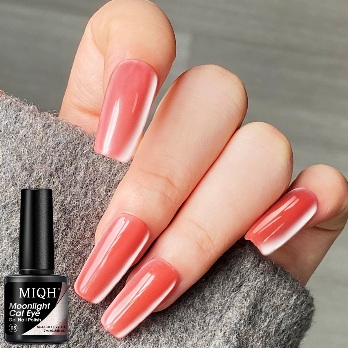 7ml Cat Eye Gel Moonlight Nail Polish Magnetic Nail Polish Gel Silvery Glitter Mirror Glass Milkshake Cat Eye Gel Polishing Holo