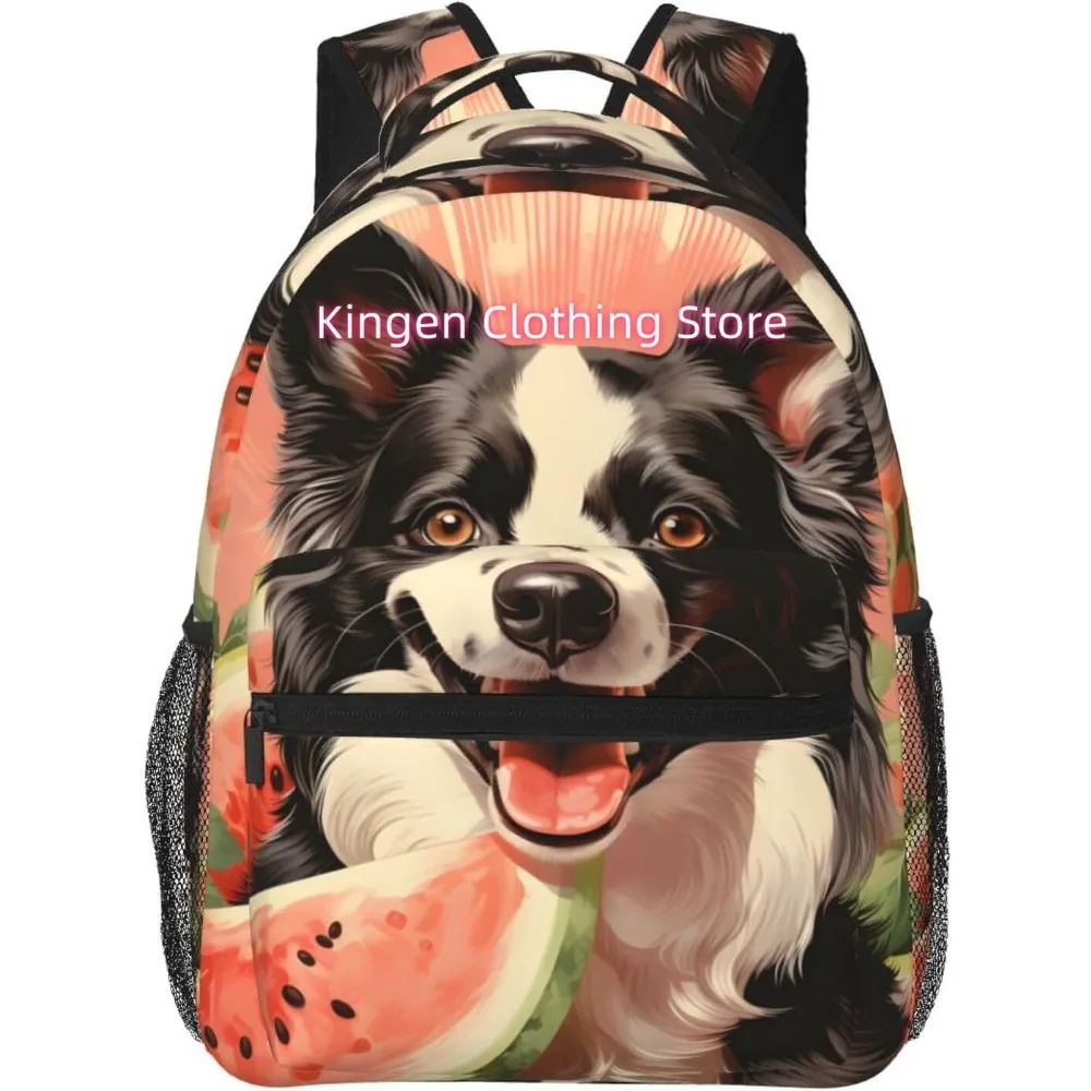 

Легкий рюкзак для ноутбука с овчаркой, собакой, арбузом, легкий многоцелевой дорожный повседневный рюкзак унисекс, студенческие рюкзаки для