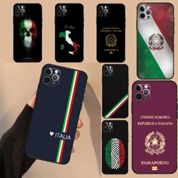 Italia Flag Funda per iPhone 15 14 13 12 11 Pro Max Mini 7 8 14 Plus SE 2020 2022 XS Max X XR custodia per telefono