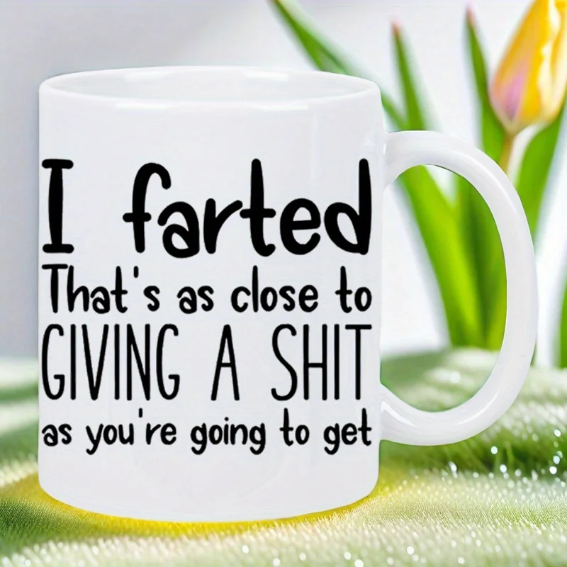 

Юмористическая белая керамическая кофейная кружка «I Farted» — новинка в подарок для офисных розыгрышей, утренних шуток и забавных дней рождения, можно стирать вручную