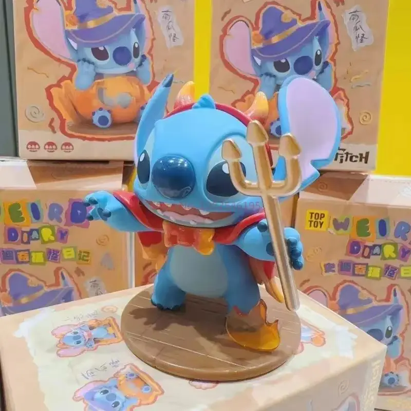 New Original Disney Weird Diary Series Stitch Cartoon Action Figures Kawaii Anime Model Doll Toy Desktop Collection Gift