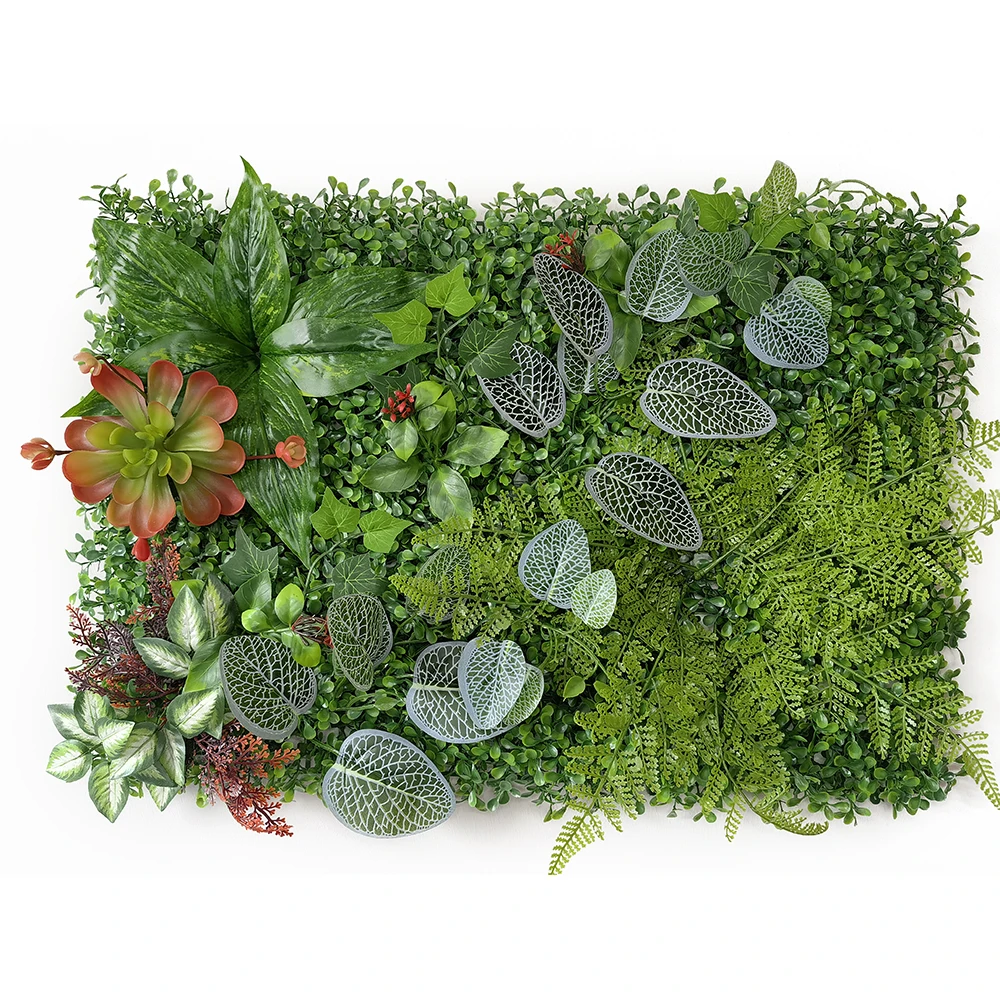 

New Home Decoration Artificial Plant Lawn DIY Fake Grass Carpet Backdrop Wall Hanging Leaf Vegetation For Garden Wedding Decor