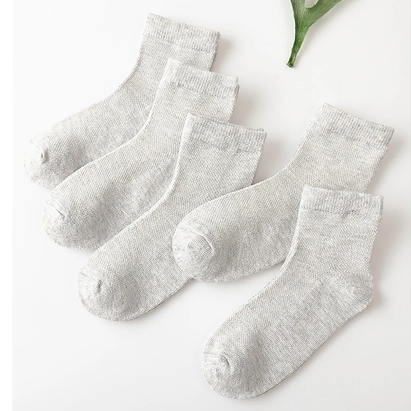 1 Pair Children Cotton Socks Boy Girl Baby Fashion Solid Wild Soft Breathable For 1-12 Years Summer Kids Casual Mesh Socks