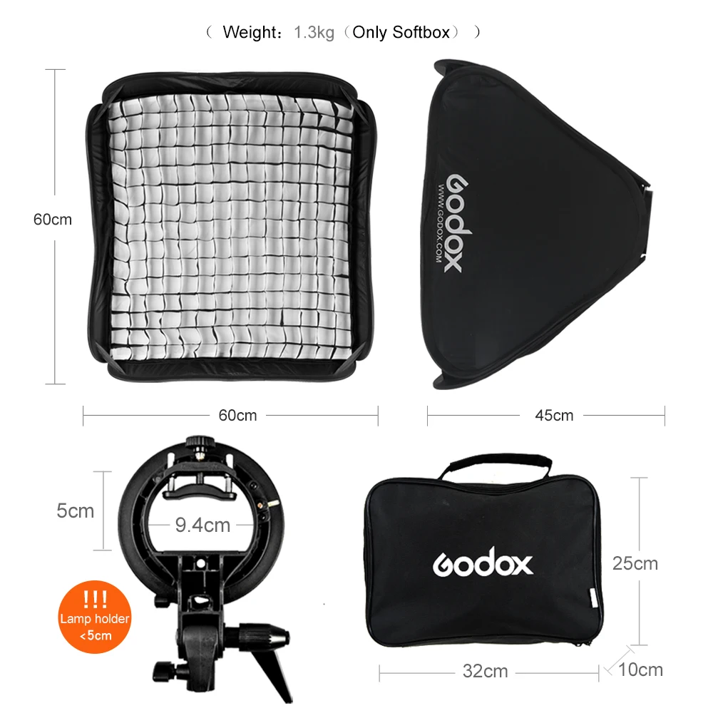 Griglia Cellulare Softbox, 60x60 Cm Griglia Cellulare Softbox Portatile Maglia Softbox Griglia 4 Angoli Soft Light Box Griglia Mesh per Accessori per