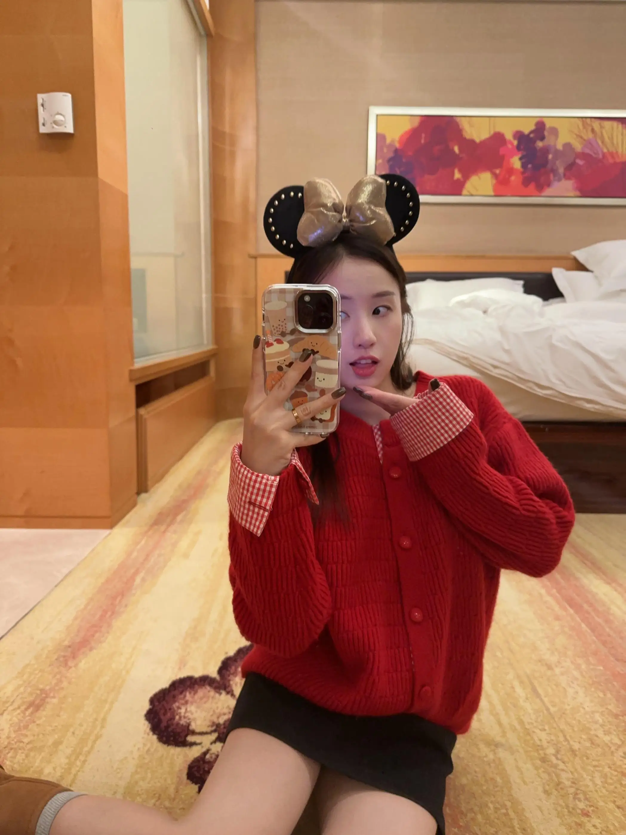 

Утепленный красный клетчатый свитер Thiened Cisas с эффектом двухслойности, осенне-зимний, с длинными рукавами, женский, модный, вязаный, в стиле Aosphere Sense