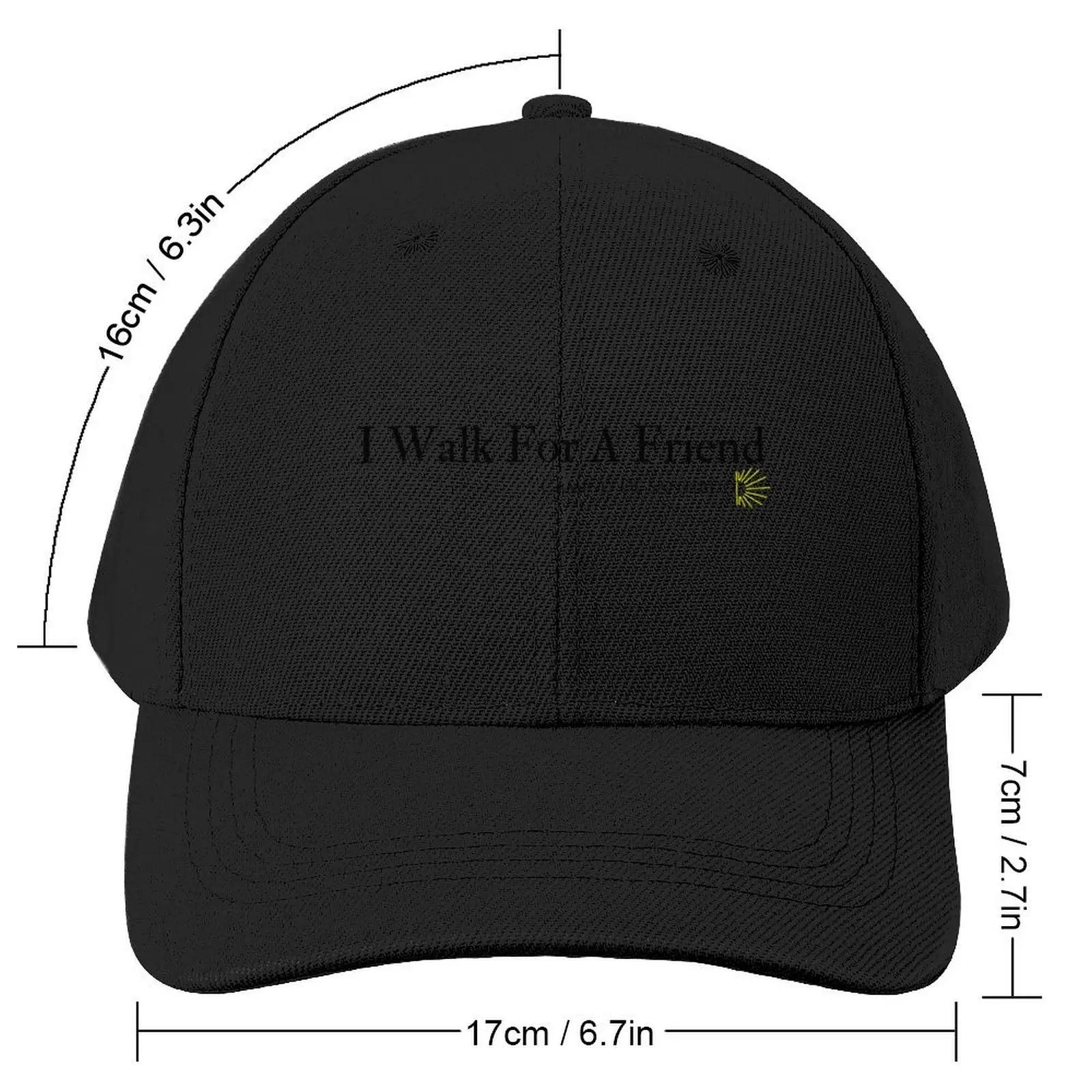 I Walk For A Friend - Camino De Santiago Baseball Cap Hip Hop foam party Hat Caps For Men Women's