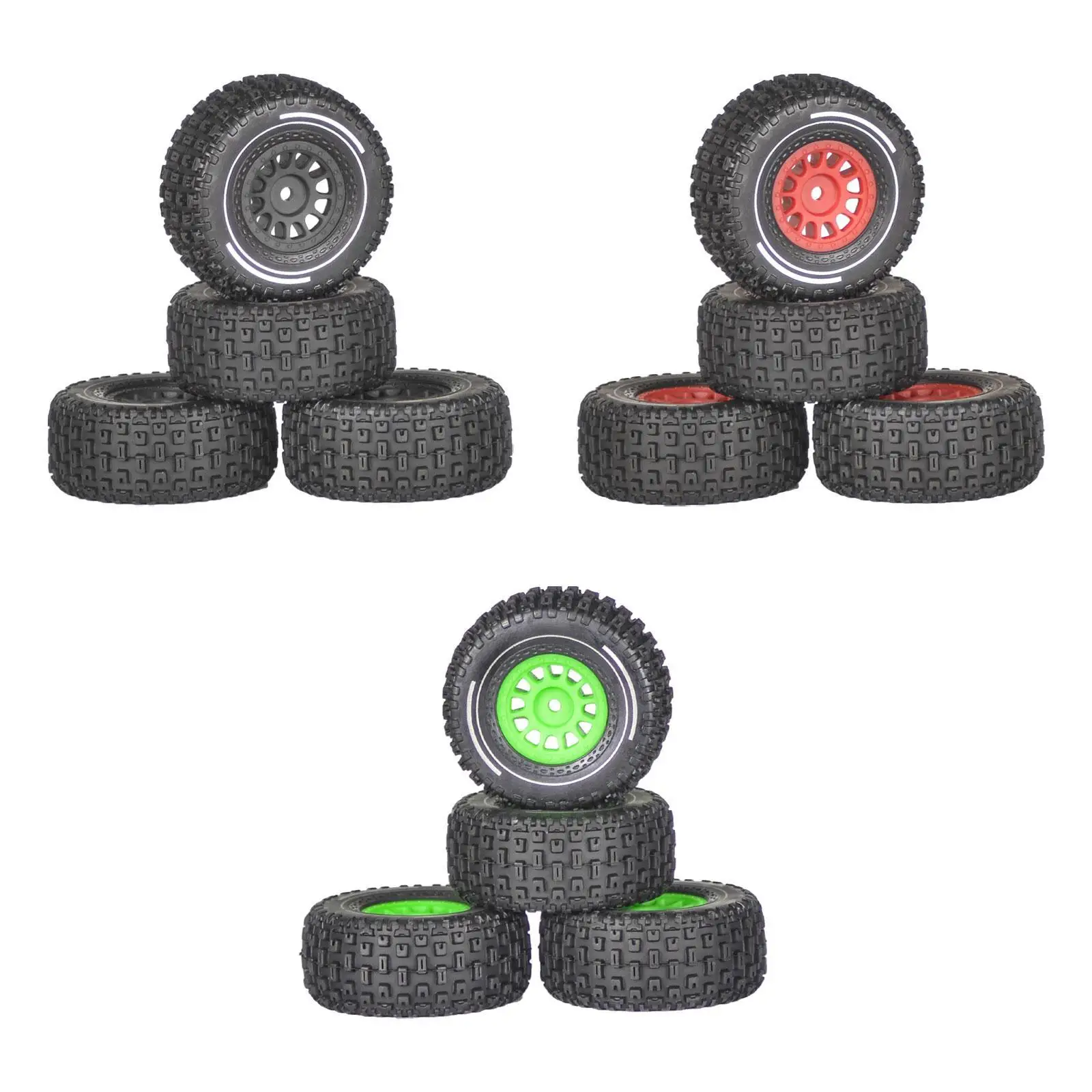

4Pcs 1/14 RC Car Wheels and Tires Professional Sturdy Durability Replace