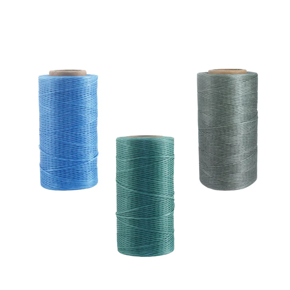 

3 PCS Braided Wax Thread Stitching Sewing Flat Line to Weave Cord Waxed