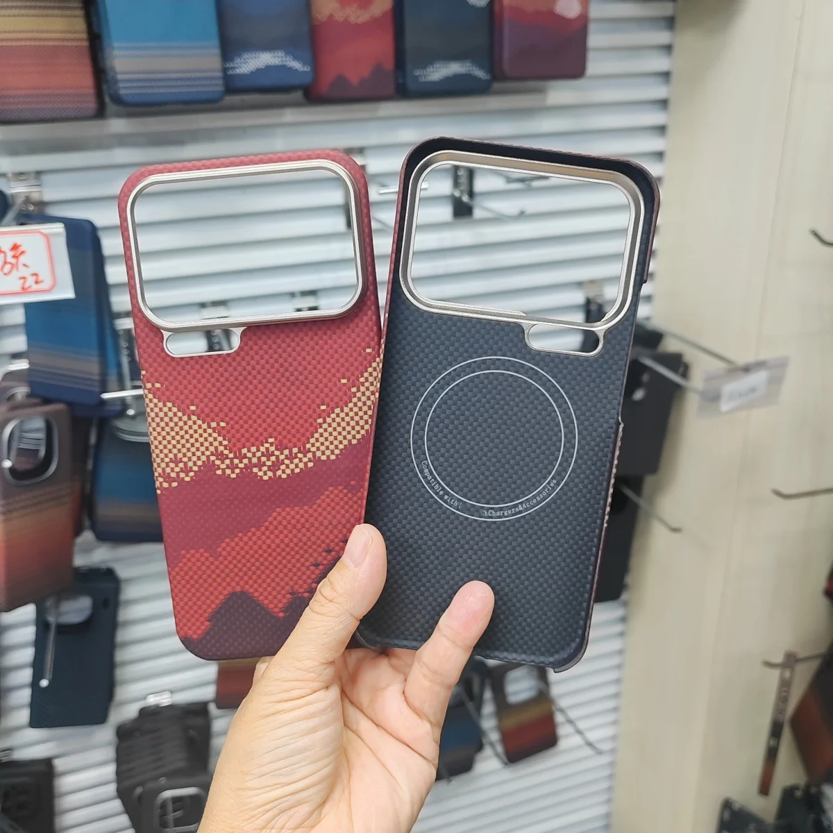 

Для Xiaomi 17 Pro Max Магнитный чехол из настоящего арамидного волокна для Xiaomi 17 Pro Metal Len Ультратонкий корпус с беспроводной зарядкой Задняя крышка