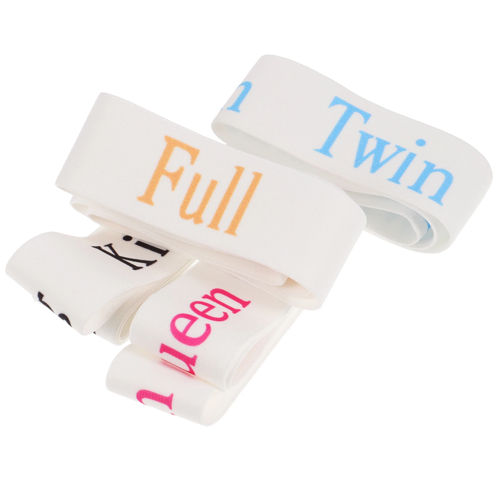 

4pcs Sheet Storage Bands Elastic Closet Organizers Polyester Size Bed Sheet Organization Band Adjustable Versatile