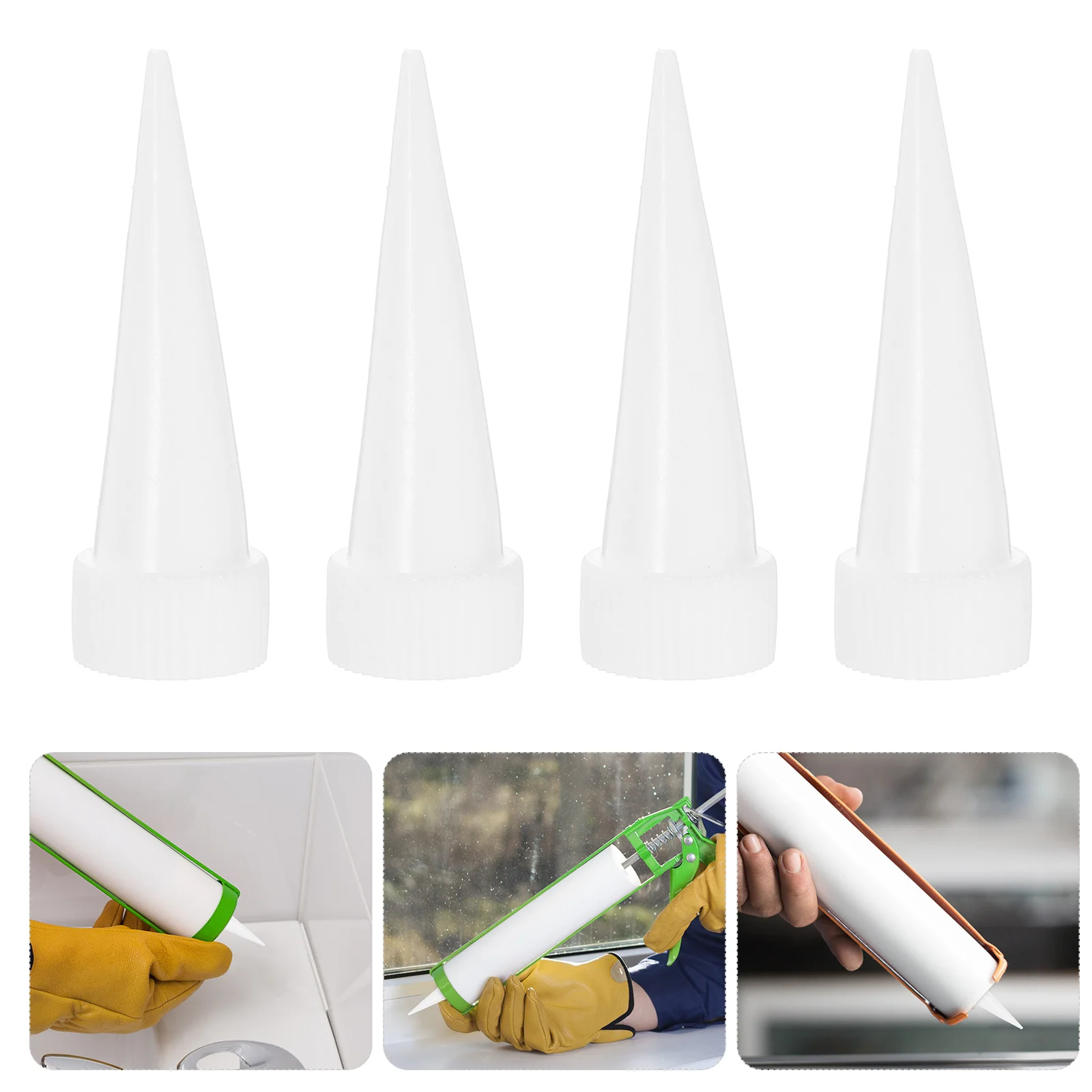 

100Pcs Versatile Caulking Nozzle Applicator Finishing Tool Kit for Precise and Controlled Results Glue Caulking Tool Kit