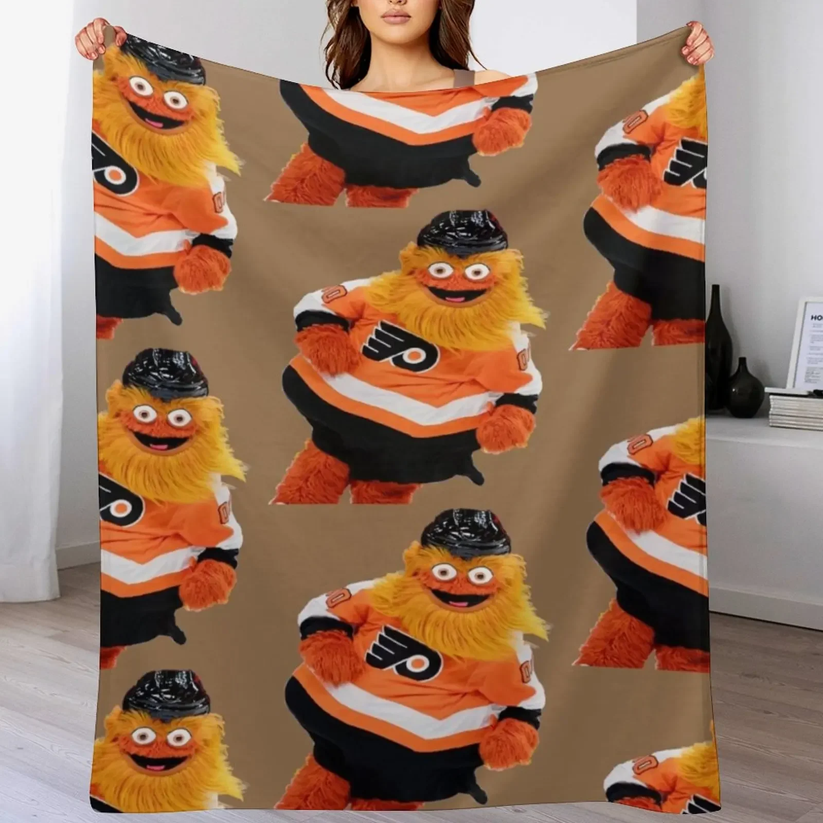 

Gritty mascot shirts Throw Blanket Cute anime Decorative Sofas Baby Blankets